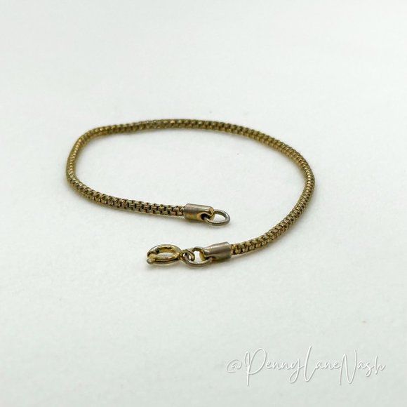 Vintage Jewelry - Vintage Single Rope Silver Chain Bracelet